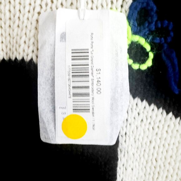 Forte Forte Black White Check Floral Sweater M - Picture 5 of 8